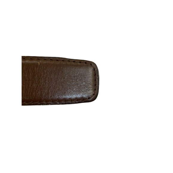 Pierre Cardin Mens Brown Leather Dress Belt 115 Gold buckle Italy SKU 8364 - Picture 11 of 12